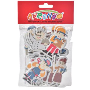Figura de Fomix Aprendo, Profesión, Sticker, 32 Pza, S4040004