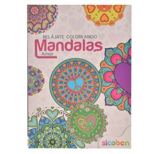 Libro para Colorear de Mandalas, 24 páginas, 20x28cm, sbc-9349