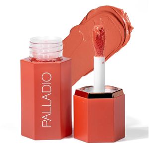 Rubor Líquido Palladio, 2 en 1, Sunny Coral, LIB01