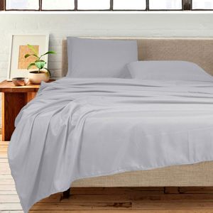 Sábana Home Life, Cotton, Gris, King, 3 Plazas, 272384