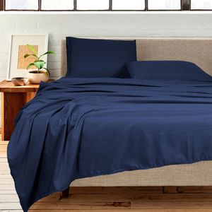 Sábana Home Life, Cotton, Azul Navy, Full, 2 Plazas, 272445