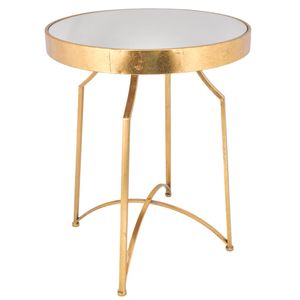 Mesa Centro Metálica Home Life, Bordes Dorados, 45x58cm, es25782