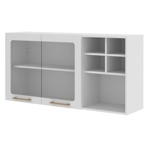 Armario Cocina Tecnomobili, Vidrio, 2 Puertas, 31x60x119cm, cz1016.0002