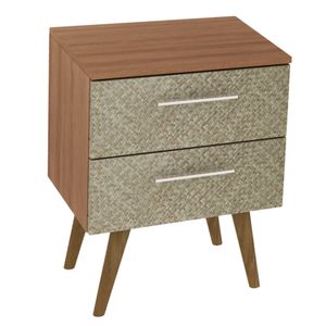 Mesa de Noche Tecnomobili, 2 Cajones, 36x45x55cm, cm8024.0001