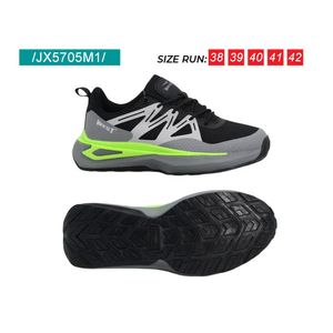 Calzado montañero bajo hombre ref:jx5705m1(38-42) black \ dk.grey \ green