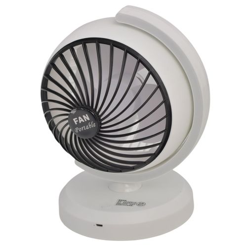 Ventilador Recargable, Luz LED, 25x23cm, ee0041 \ aa-888