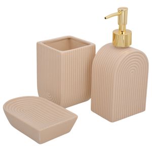 Accesorio p \ bano beige dl x3 pz.ref:lp89494 \ 5 \ 6 \ -2 s \ 3 (12,5x8,2x3,2cm)
