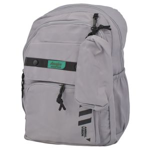 Mochila Juvenil con Cartuchera, Gris, 44x30x22cm, of0421 fn1333-3