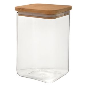 Repostero borosilicato c \ tapa bamboo ref:dg00168-1 (11.2x9.2x17.3cm)