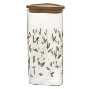 Repostero borosilicato c \ tapa bamboo ref:kh1688-1 (10x10x21.5)