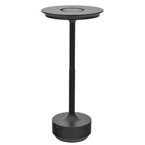 Lampara mesa aluminium \ iron \ acrylic usb black hm0539 \ bd-a17-2 (13x13x28cm)