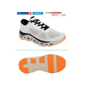 Zapato Deportivo, Hombre, White Dusty Orange, JX8782C, (38-42)