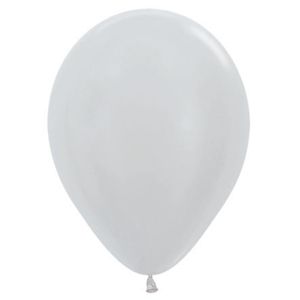 Globo satin r-12 plata r-12 \ 236735 481 x12 pz.