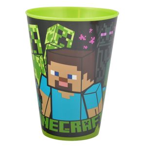Vaso Infantil Minecraft Stor, 430ml, 12x9cm, 40406