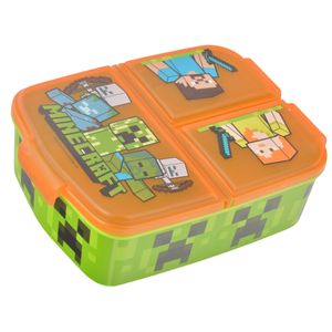 Lonchera Multi Compartimento Minecraft Stor, 18x14x6cm, 40420
