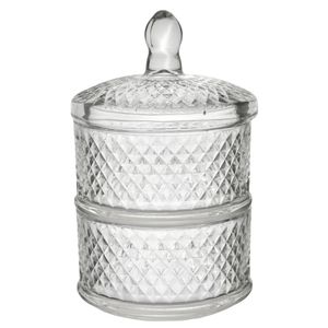 Porta bocadito vidrio x2 pz.ref:es24956 (12x18cm)
