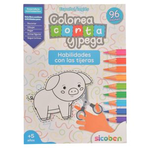 Libro actividades corto pego coloreo bp-s-a-0208