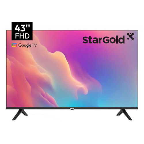 Televisor LED StarGold, 43 Pulgadas, FHD, Google TV, SOC43A0FG