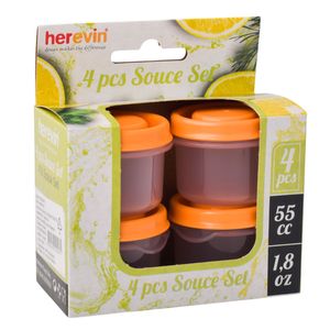 Salsero Plástico Herevin, Surtido, 4 Piezas, 162503-000
