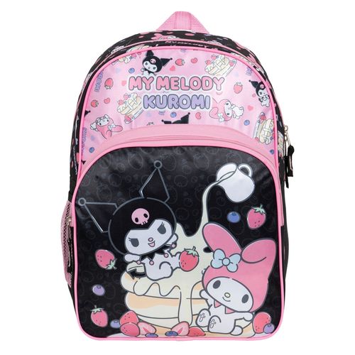 Mochila Escolar My Melody y Kuromi, 12x28x40cm, eme179516-ng