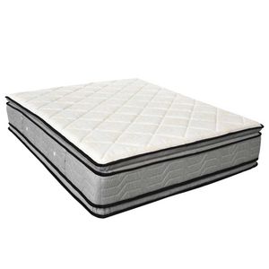 Colchón Paraiso, Premium, Gris y Blanco, 2.5 Plazas,c rpp doble top 160