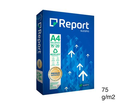 Hoja papel report resma x500 pz. (75gr)