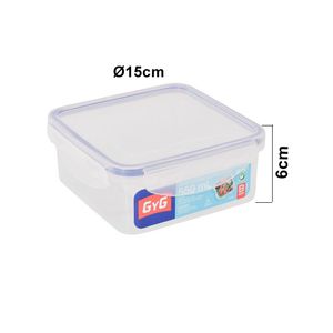 Repostero plast.basa g g cuadrado ref:10807 500ml