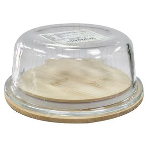 Porta Queso Bamboo Vidrio, 7x17cm, bxh00026-4