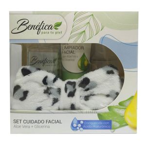 Gift set benef a vera+glicer(agua mic 120+gel limp120+ton 200+reg)