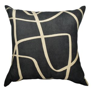 Cojin brush obelisco negro ref:820206 (45x45 cm)