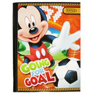 Cuaderno Cosido Mickey Mouse, 2 Líneas, 100 H, Diseño Surtido, 15868