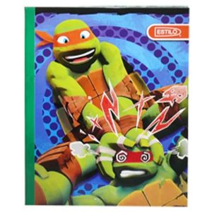 Cuaderno Cosido Tortuga Ninja, 1 Línea, 100 H, Diseño Surtido, 22563
