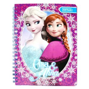 Cuaderno Universitario Estilo, Frozen, 4 Líneas, 100 H, Diseño Surtido, 22610