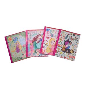 Cuaderno Cosido Estilo, Princesas, 1 Línea, 100 H, Diseño Surtido