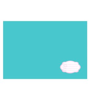 Forro de Papel para Cuaderno, 10 Unidades, Turquesa, 43.5x31.5cm, 327329