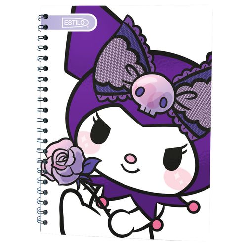 Cuaderno Universitario Estilo, Kuromi, 1 Línea, 100 Hojas, Surtido, 52732