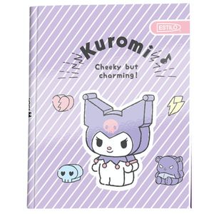 Cuaderno Cosido Estilo, Kuromi, Cuadro, 100 H, Diseño Surtido, 52729