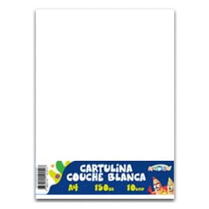 Cartulina Couche Aprendo, Blanca, A4, 10 Piezas, couchea