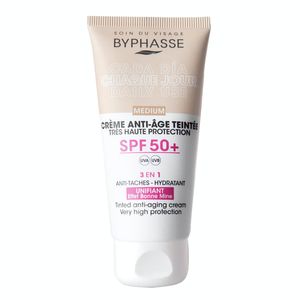 Protector solar antiedad spf50 3en 1 medium byphasse