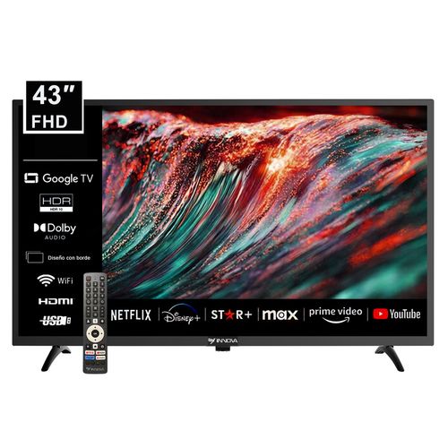 Televisor Led Innova, 43 Pulgadas, FHD, IN-LED-43FHD-GTV-MP