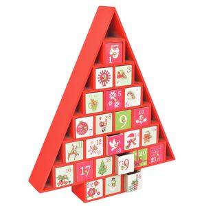 Calendario de adviento madera ref:es27250 32.5x7x38cm
