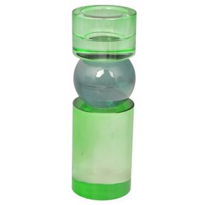 Candelabro cristal verde ref:es27292 6x6x18cm