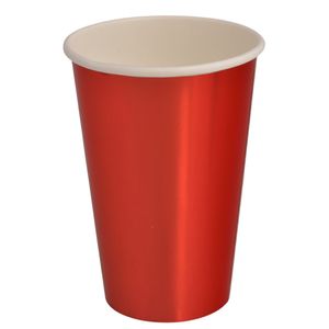 Vaso carton metalizado rojo x10 pz.ref:es26951 (12oz)