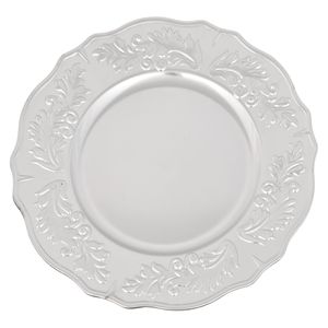 Plato base plast.plateado ref:es27033 (33cm)