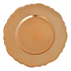 Plato base plast.dorado ref:es27059 (33cm)