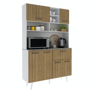 Kit cocina 6p 1c almendra \ blanco cz1027.0001 \ 002 (167.5x87.2x38cm)