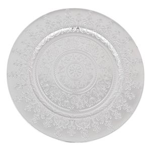 Plato base plast.plateado ref:es27041 (33cm)