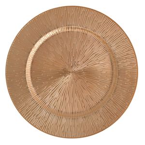 Plato base plast.dorado ref:es27047 (33cm)