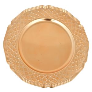 Plato base plast.dorado ref:es27061 (33cm)