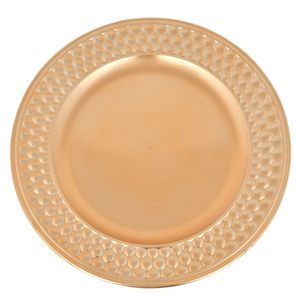 Plato base plast.dorado ref:es27062 (33cm)